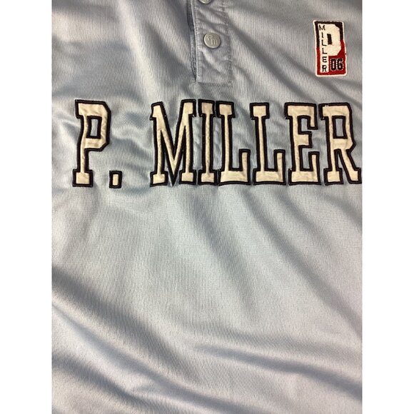 P. Miller 06 Baseball Embroidered Jersey Shirt*2XL*Blue & Navy Athletic Wear*EUC - Picture 2 of 8
